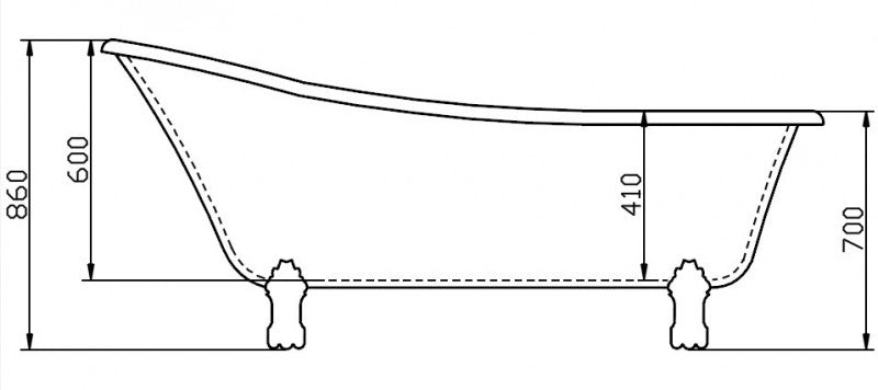 Volně stojící vana PARIS PREMIUM