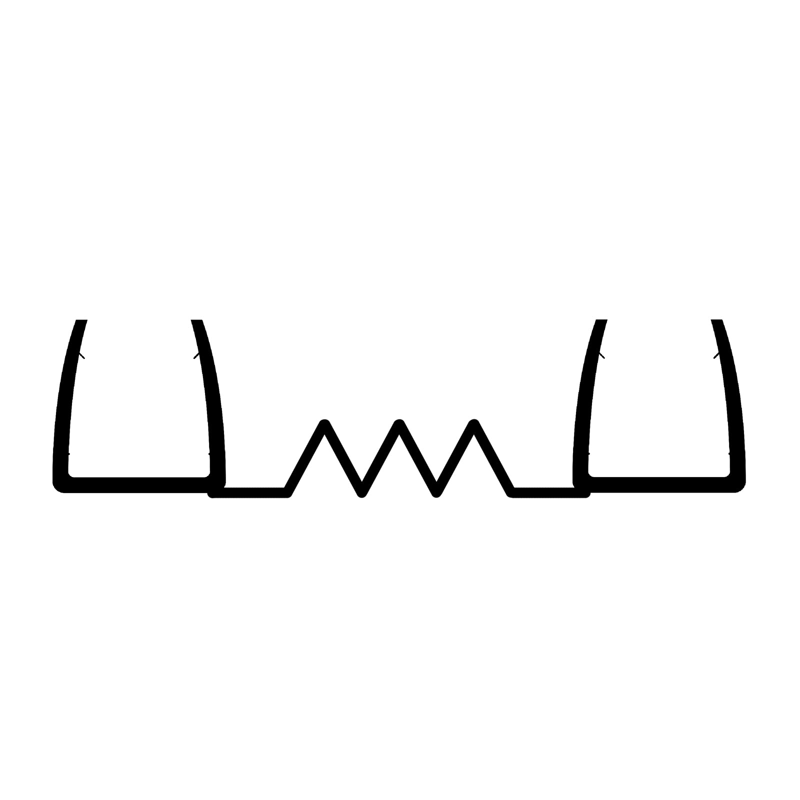 Náhradní díl - Bernstein Sprchové kouty EX213 - Tloušťka skla 8 mm Sprchové těsnění pro skládací dveře - Akordeonový profil