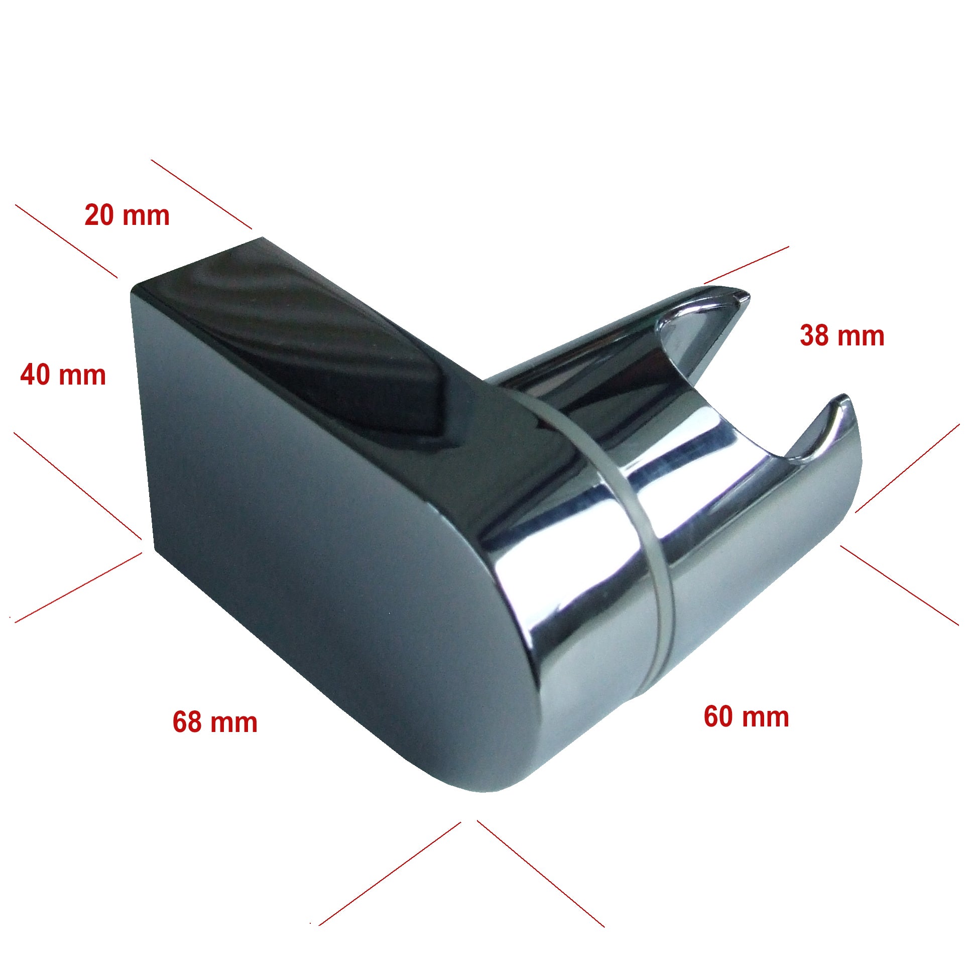 Nástěnný držák pro ruční sprchové hlavice