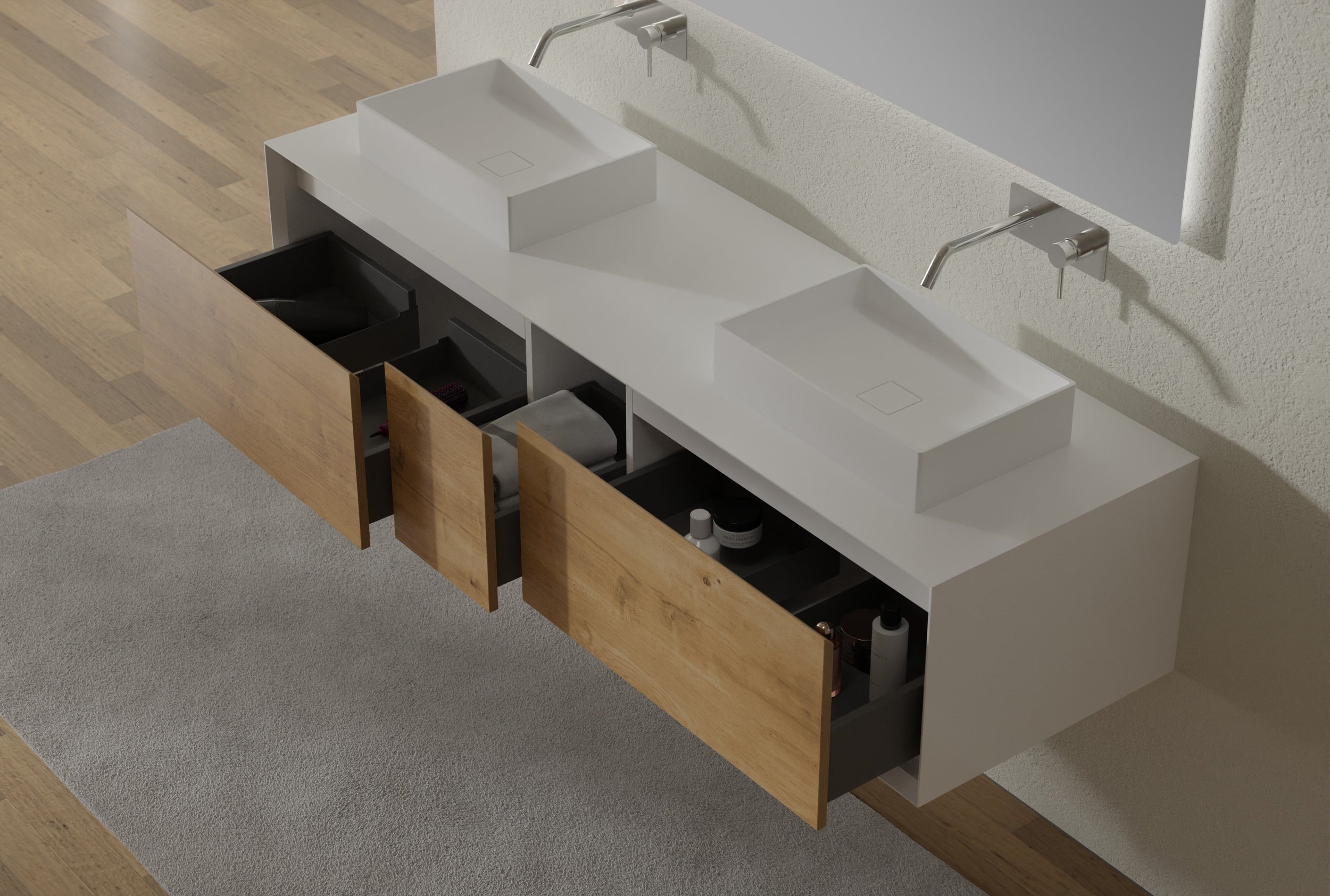 Koupelnový nábytek Fiona Multy 1800 matná bílá