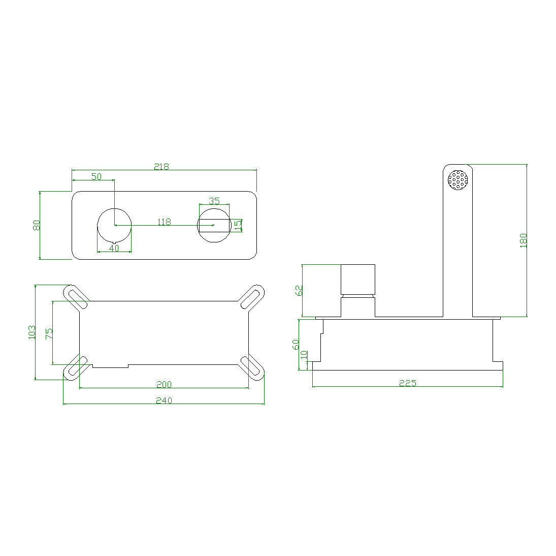 Nástěnná umyvadlová baterie se směšovačem 9908B