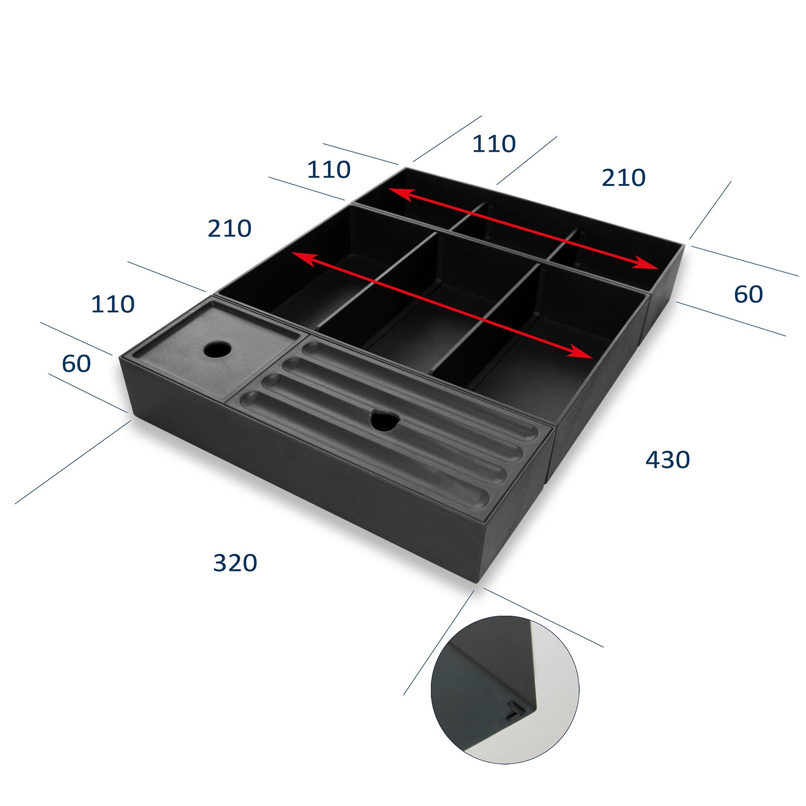 Vložka do zásuvky kosmetická vložka COMBI