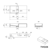 Umyvadlo s úložný prostorem TWG08 - nástěnné i na desku
