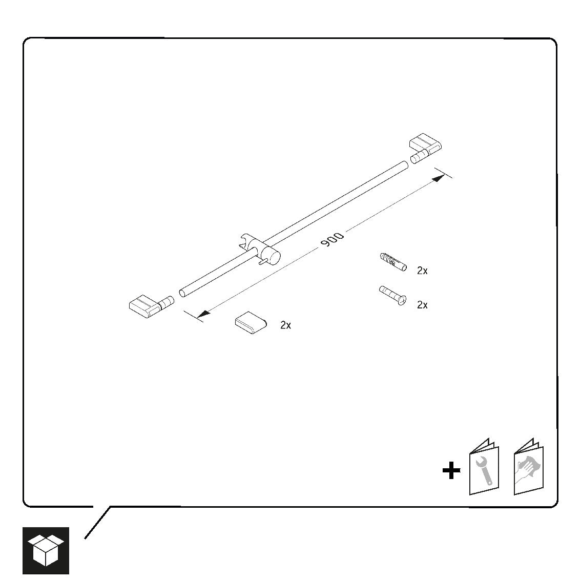 Duravit univerzální sprchová tyč