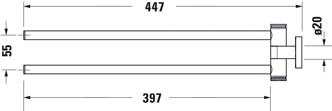 Duravit D-Code držák na ručníky