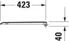Univerzální WC sedátko Duravit s pomalým sklápěním pro D-Code
