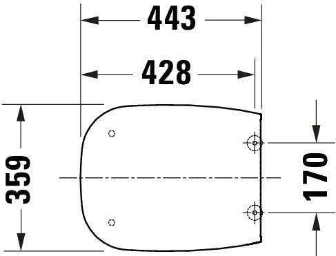 Duravit Univavo univerzální WC sedátko s pomalým sklápěním