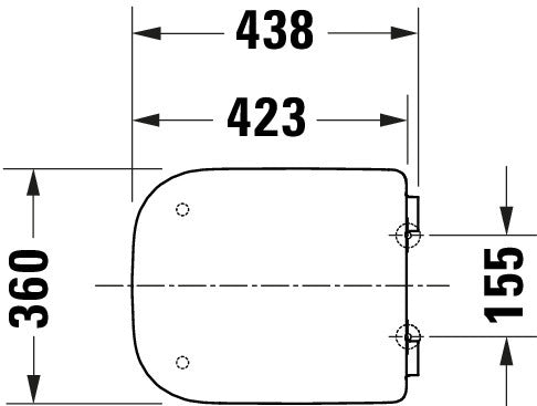 Duravit Univavo univerzální WC sedátko s pomalým sklápěním