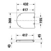 Duravit Univavo univerzální WC sedátko s pomalým sklápěním, kulaté