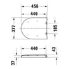 Duravit Univavo univerzální WC sedátko s pomalým sklápěním, kulaté