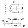 Duravit Univavo Univerzální WC sedátko s mechanismem Soft-Close, oválné