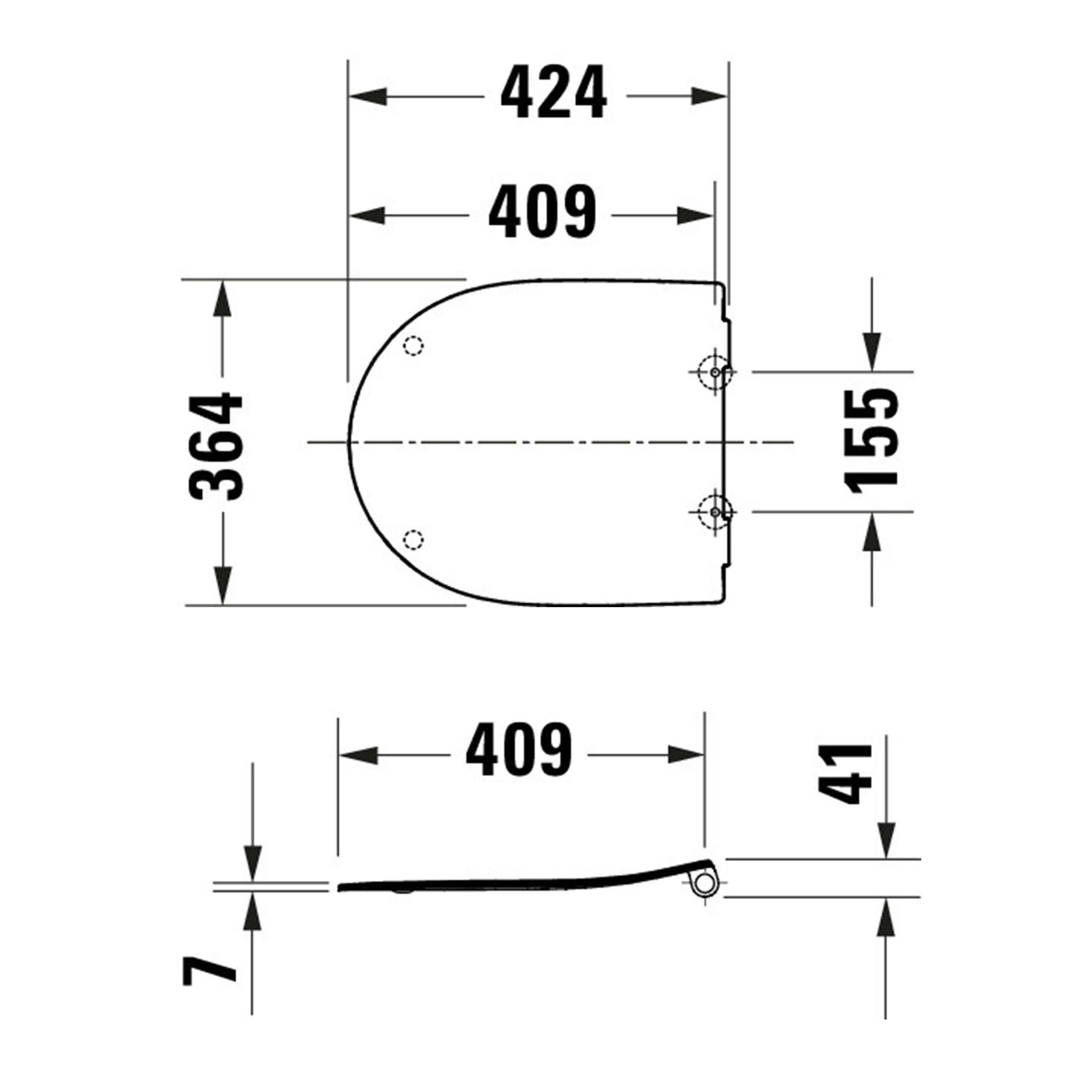 Duravit Univavo Univerzální WC sedátko s mechanismem Soft-Close, oválné