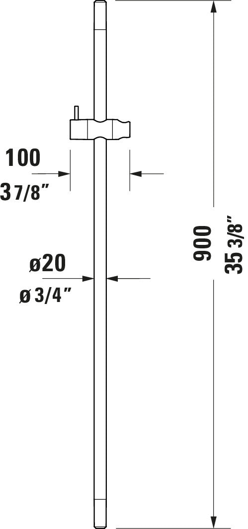 Duravit univerzální sprchová tyč