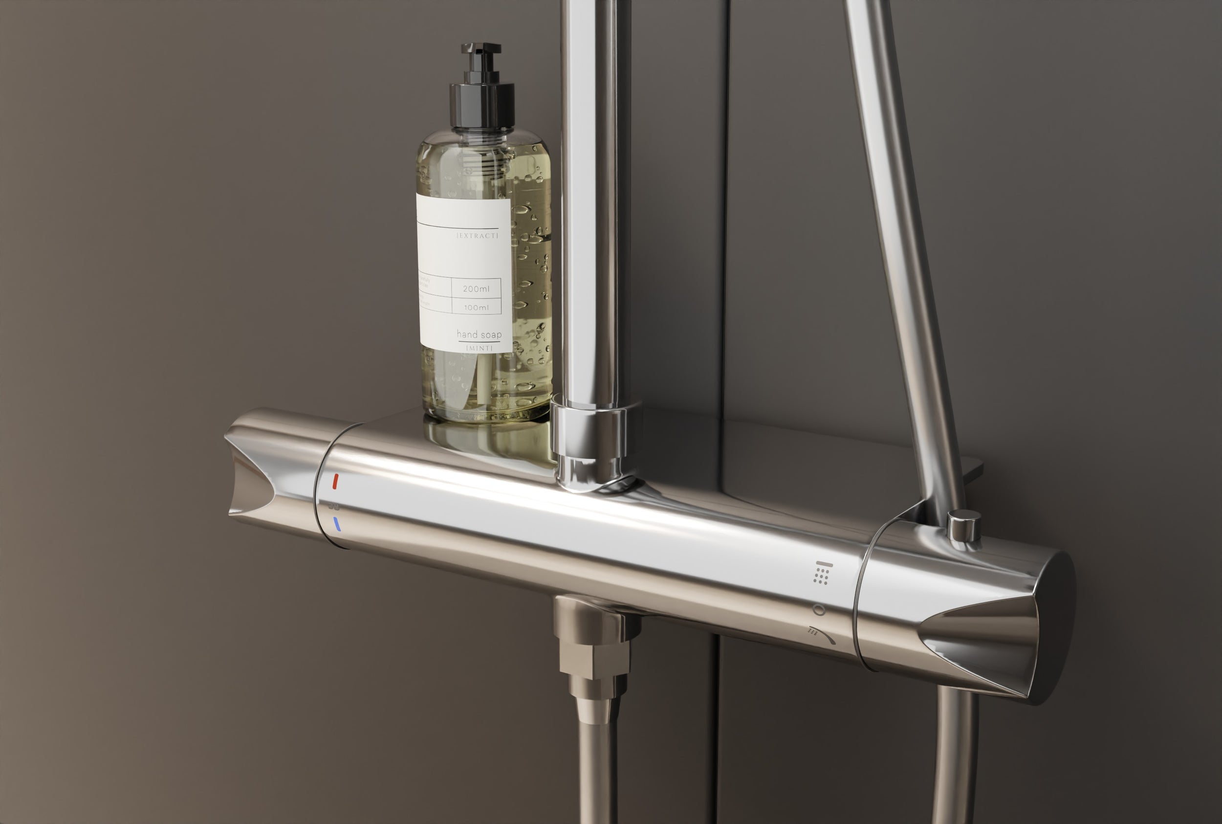 Designová sprchová sloupová termostatická baterie 8221 BASIC