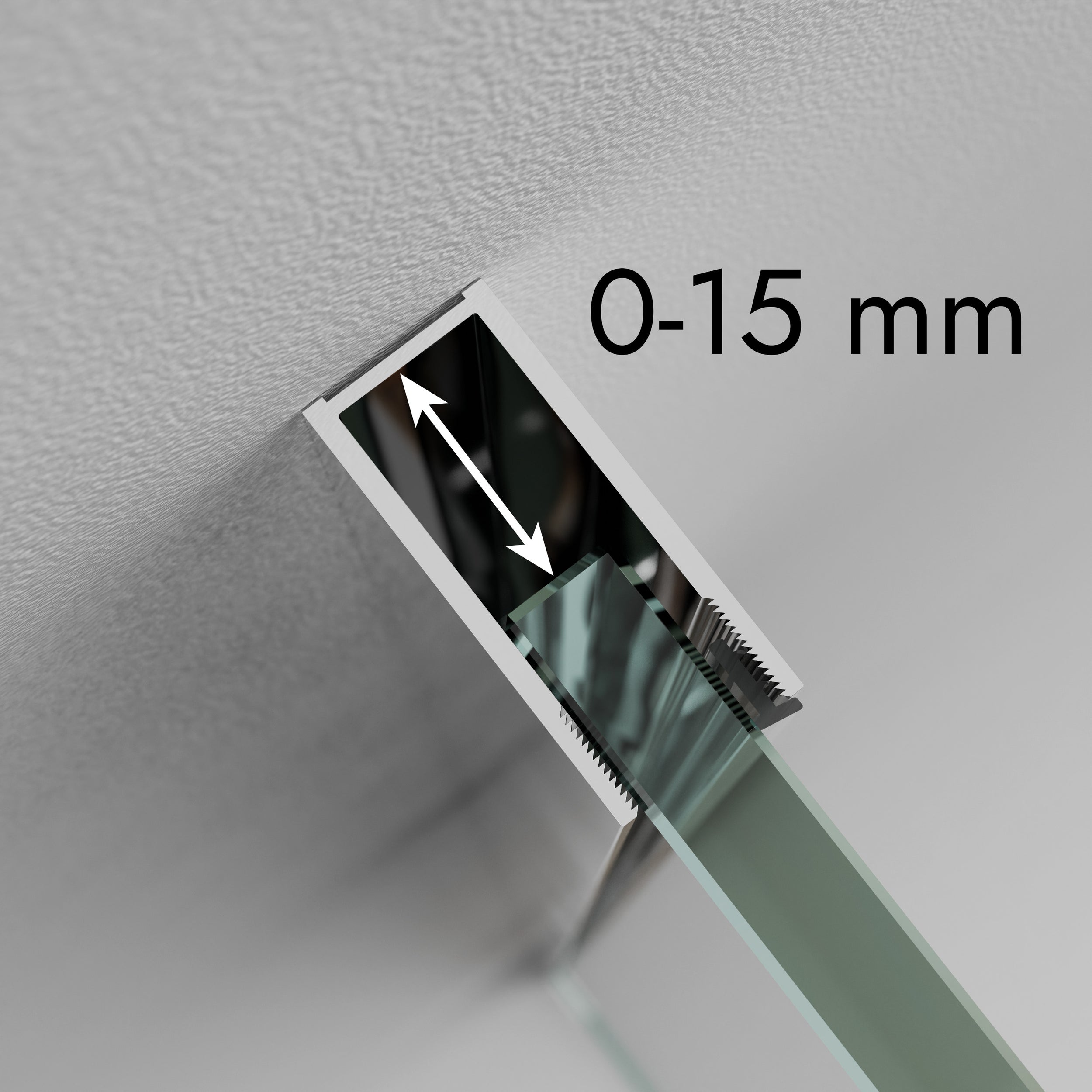 Sprchová zástěna Walk-In EX101 - 8 mm nano šedé sklo - různé šířky