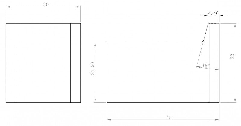 Moderní háček na ručníky SDLHK, série LINEAR - černá matná