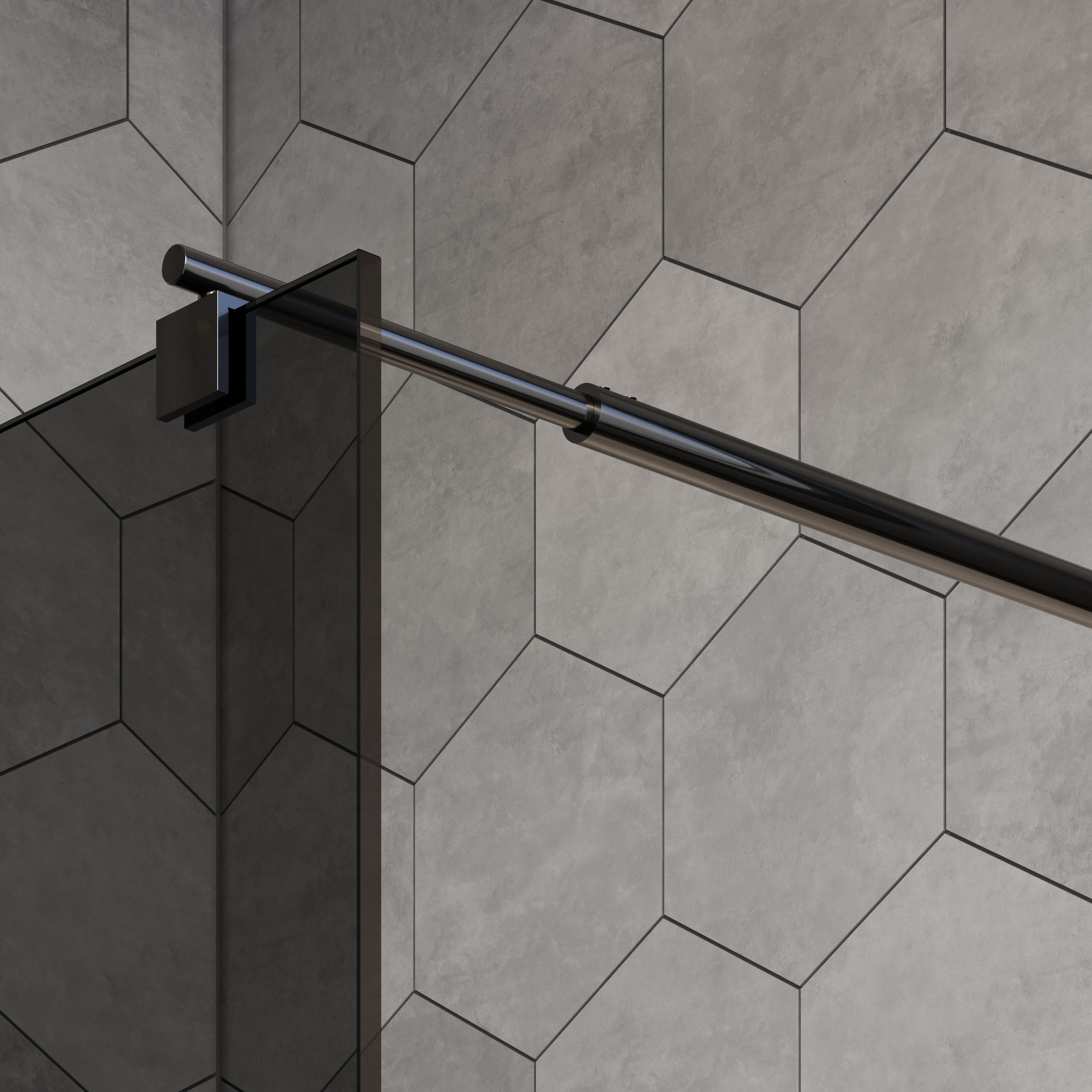 Sprchová zástěna Walk-In EX101 - 8 mm nano šedé sklo - různé šířky