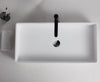 Umyvadlo na desku PB2013 - minerální odlitek - 80 x 40 x 14,5 cm - bílá matná