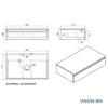 Koupelnová skříňka pod umyvadlo Vision 800 - Bílá matná