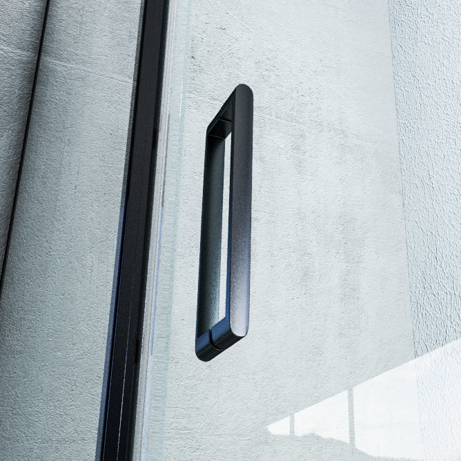 Sprchový kout rohový Nano real glass EX416S černý - 90 x 90 x 195 cm