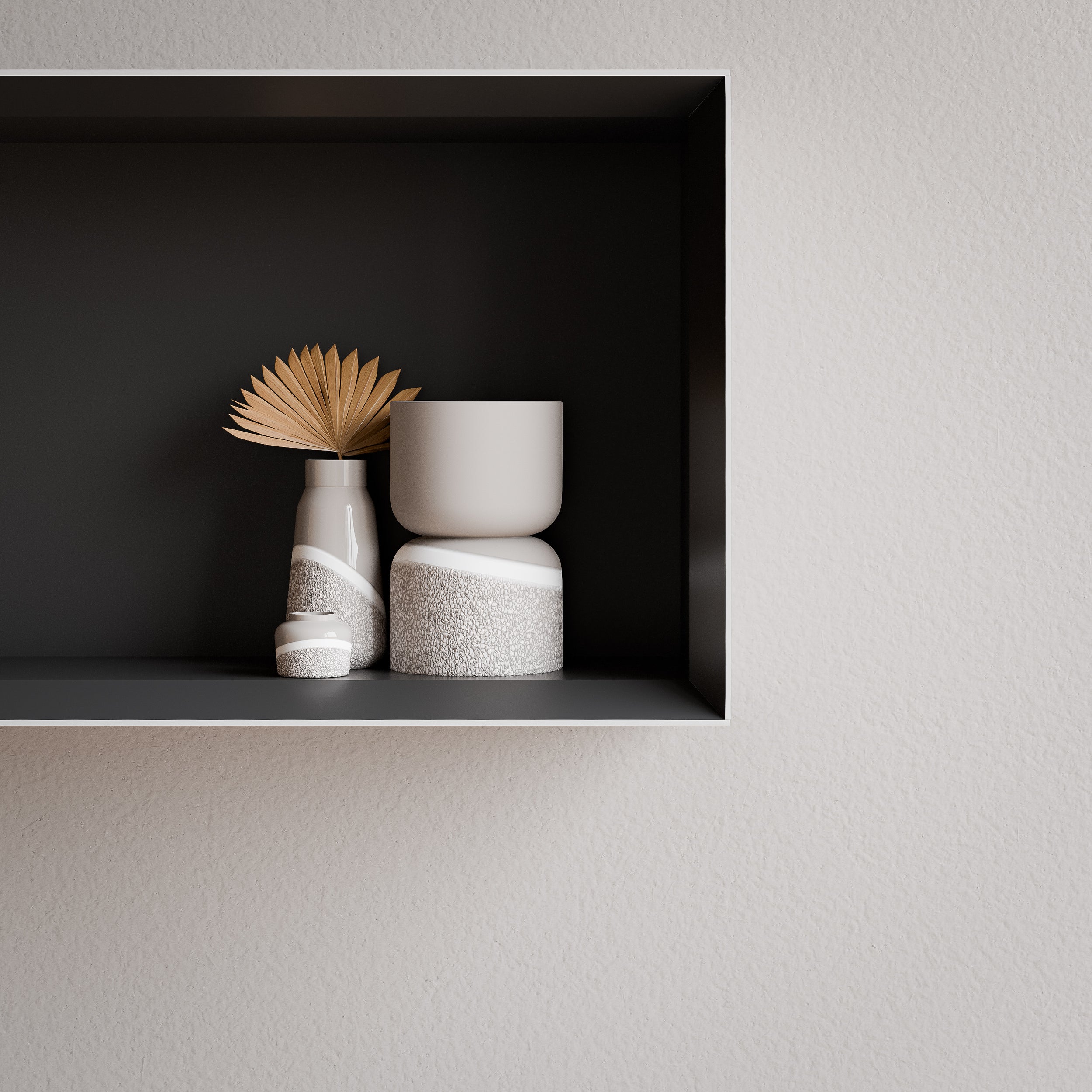 Nástěnná police ARCTIC 640 - White Softtouch