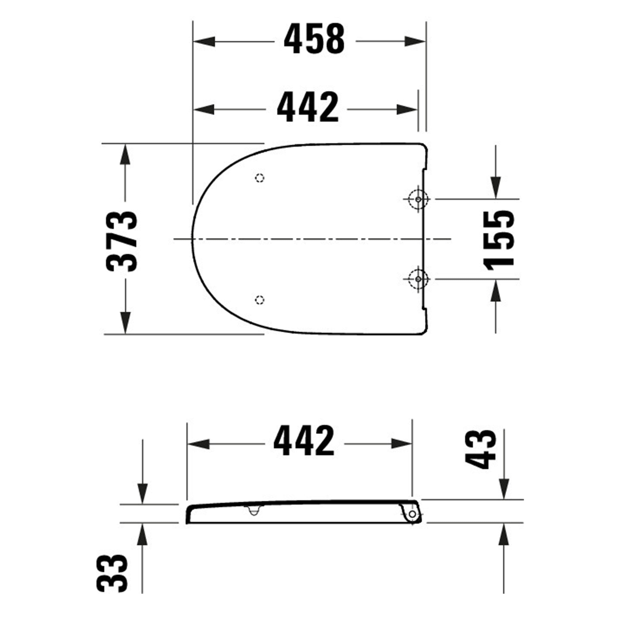 Duravit Univavo univerzální WC sedátko s pomalým sklápěním