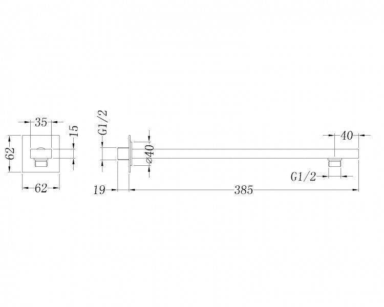 Sprchové rameno 2601 lite