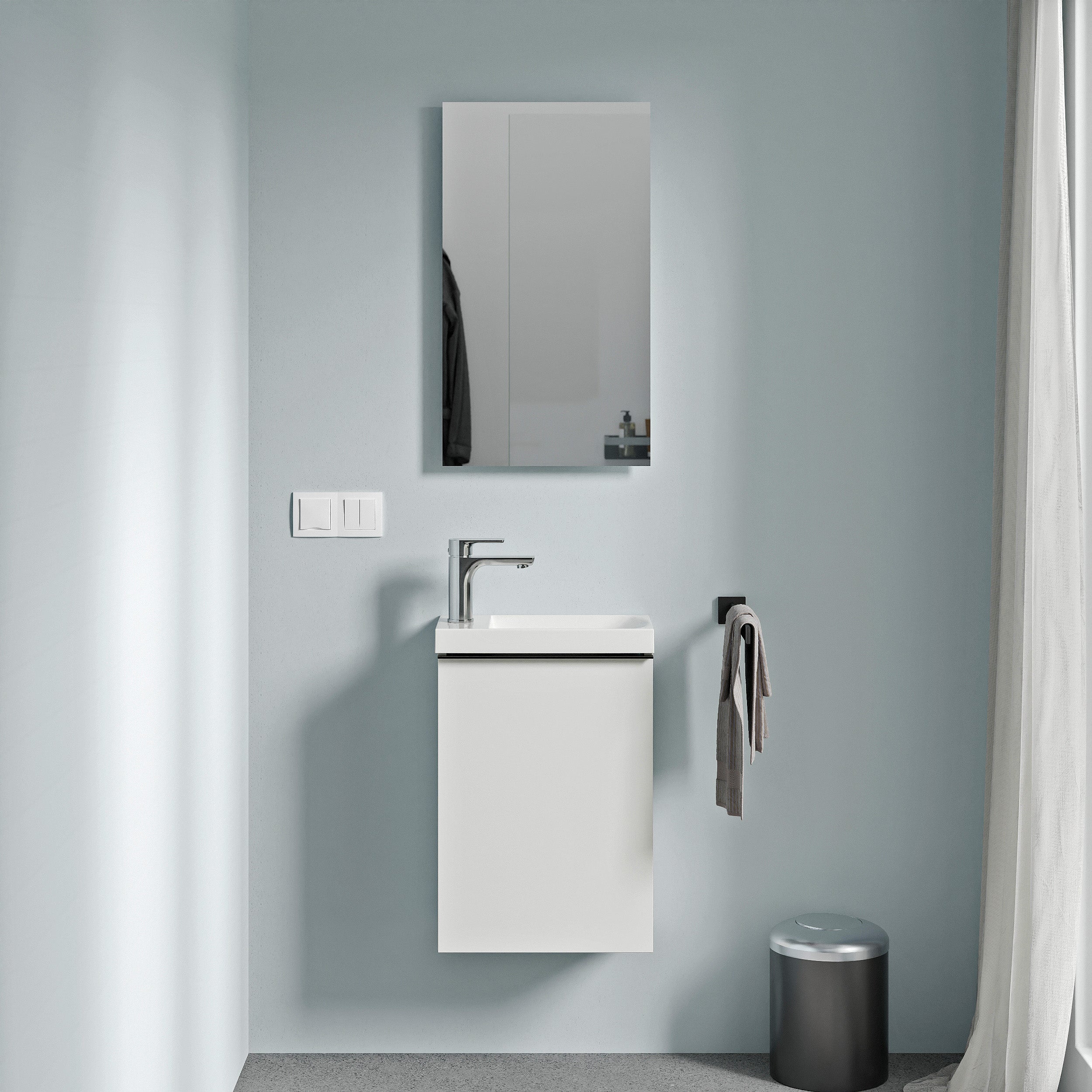 Koupelnová sada pro hosty WC TIM 40 cm s umyvadlem