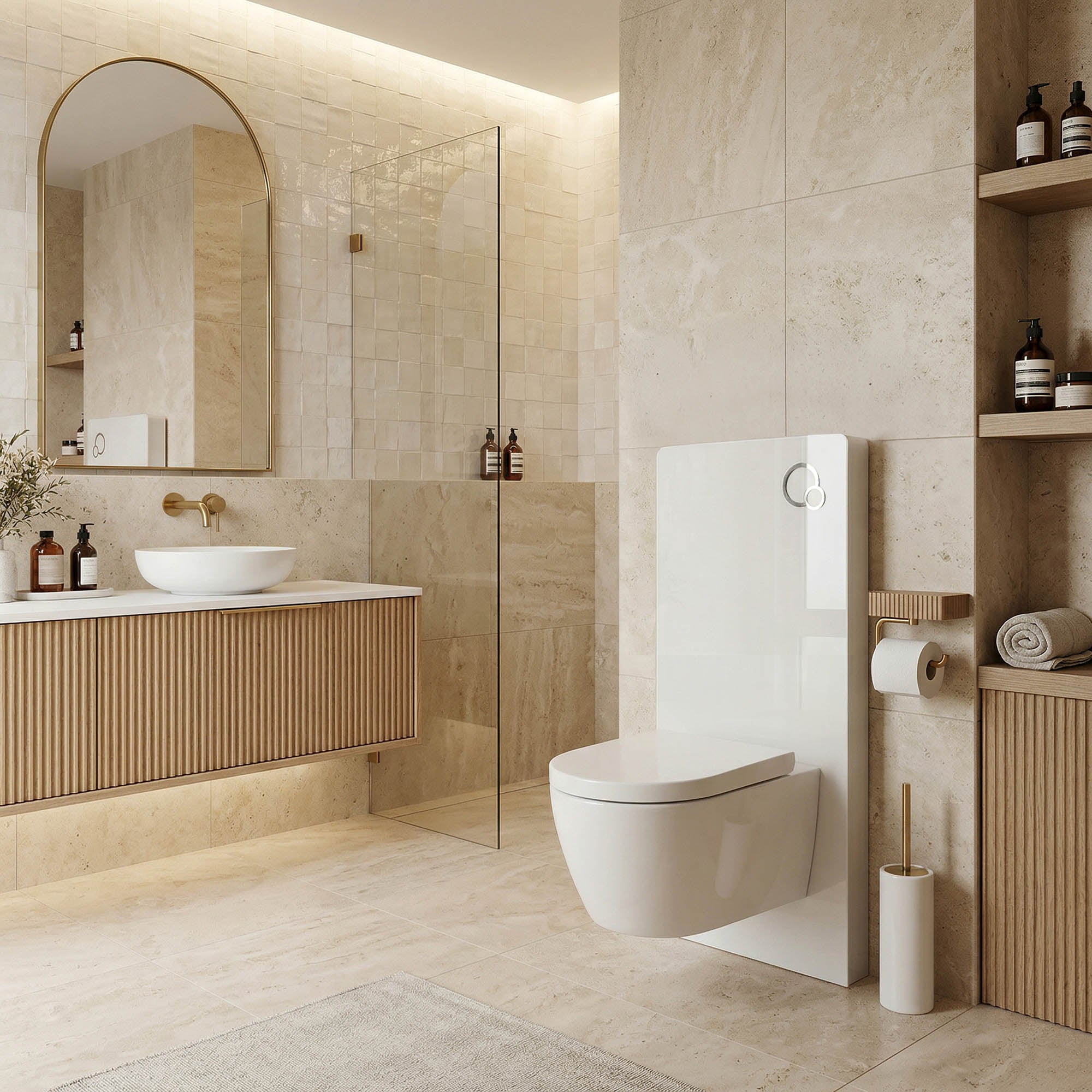 Sanitární modul 805 pro závěsné WC - modul se splachovacím panelem
