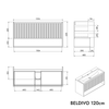 Koupelnový nábytek set BELDIVO 120 cm