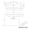 Koupelnový nábytek set BELDIVO 120 cm