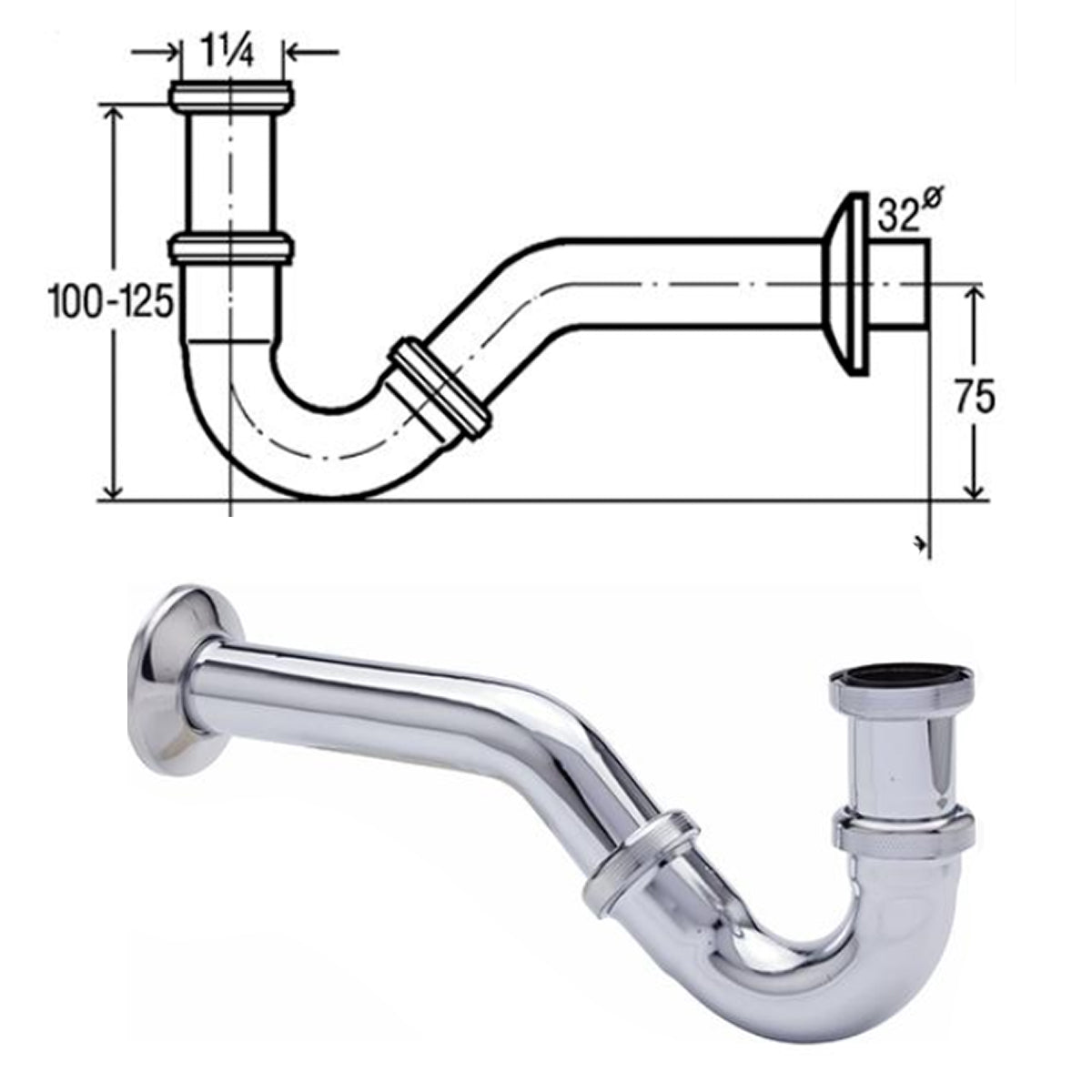 Závěsný bidet CH2019V - volitelné příslušenství