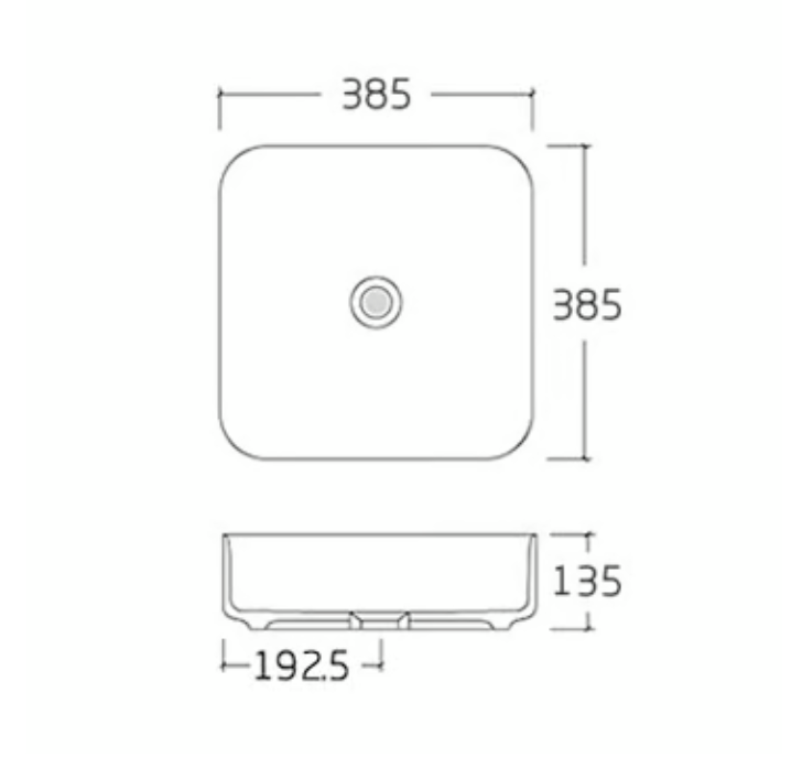 Nástavbové umyvadlo KW6134
