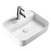 Umyvadlo na desku KW8085 - sanitární keramika - 50 × 40 × 13 cm - možnost volby barvy