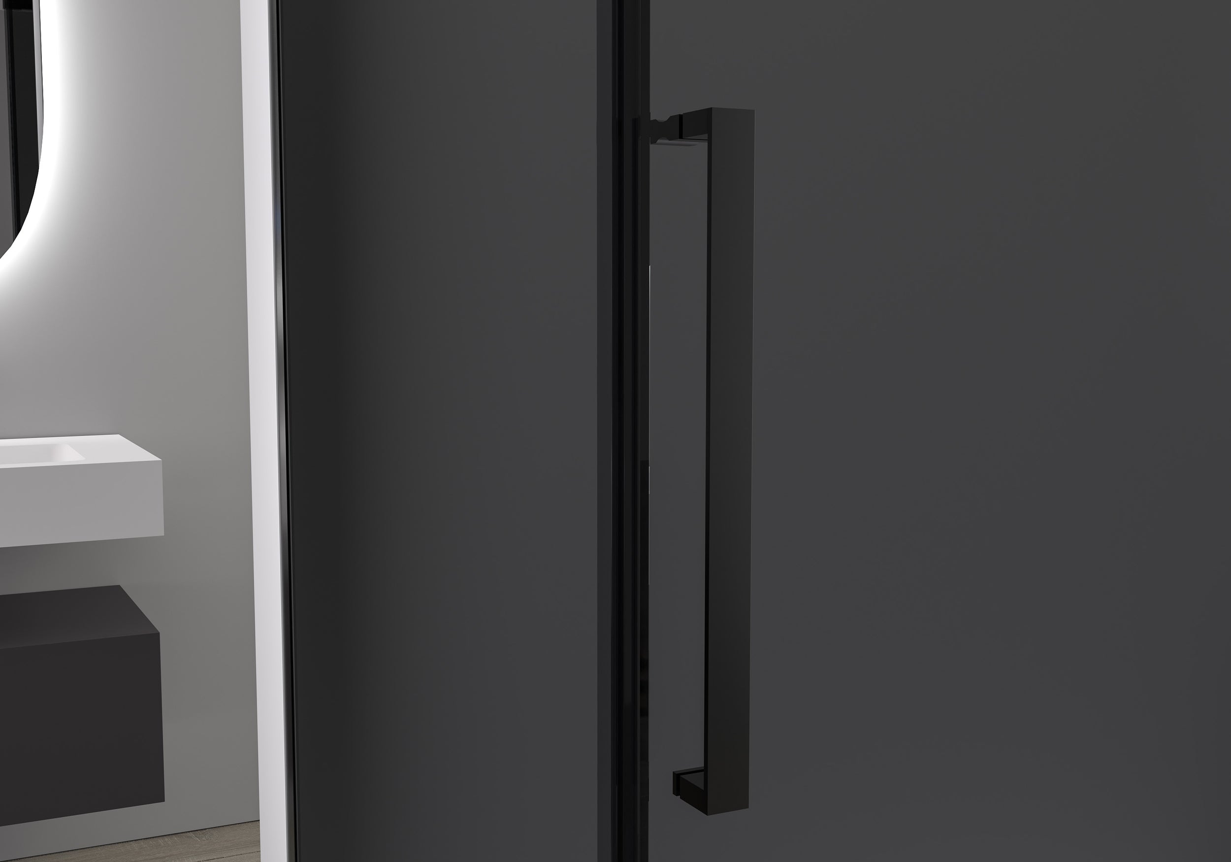 Rohový sprchový kout s posuvnými dveřmi Soft-Close DX906 FLEX