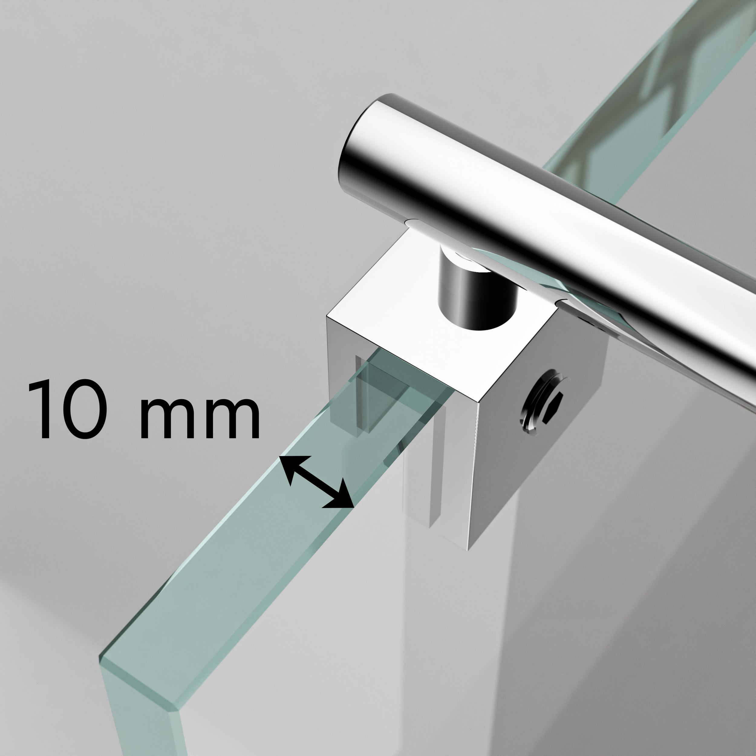 Sprchová zástěna Walk-In EX101 - 10 mm matné sklo - Nano ochrana - různé šířky