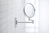 Duravit D-Code toaletní zrcadlo, otočné, Ø 20 cm, chrom