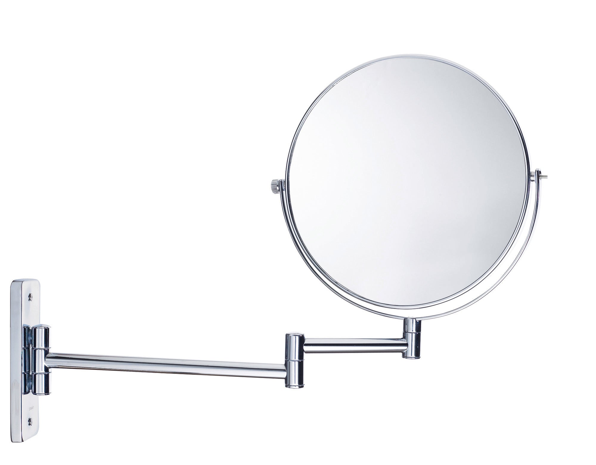 Duravit D-Code toaletní zrcadlo, otočné, Ø 20 cm, chrom