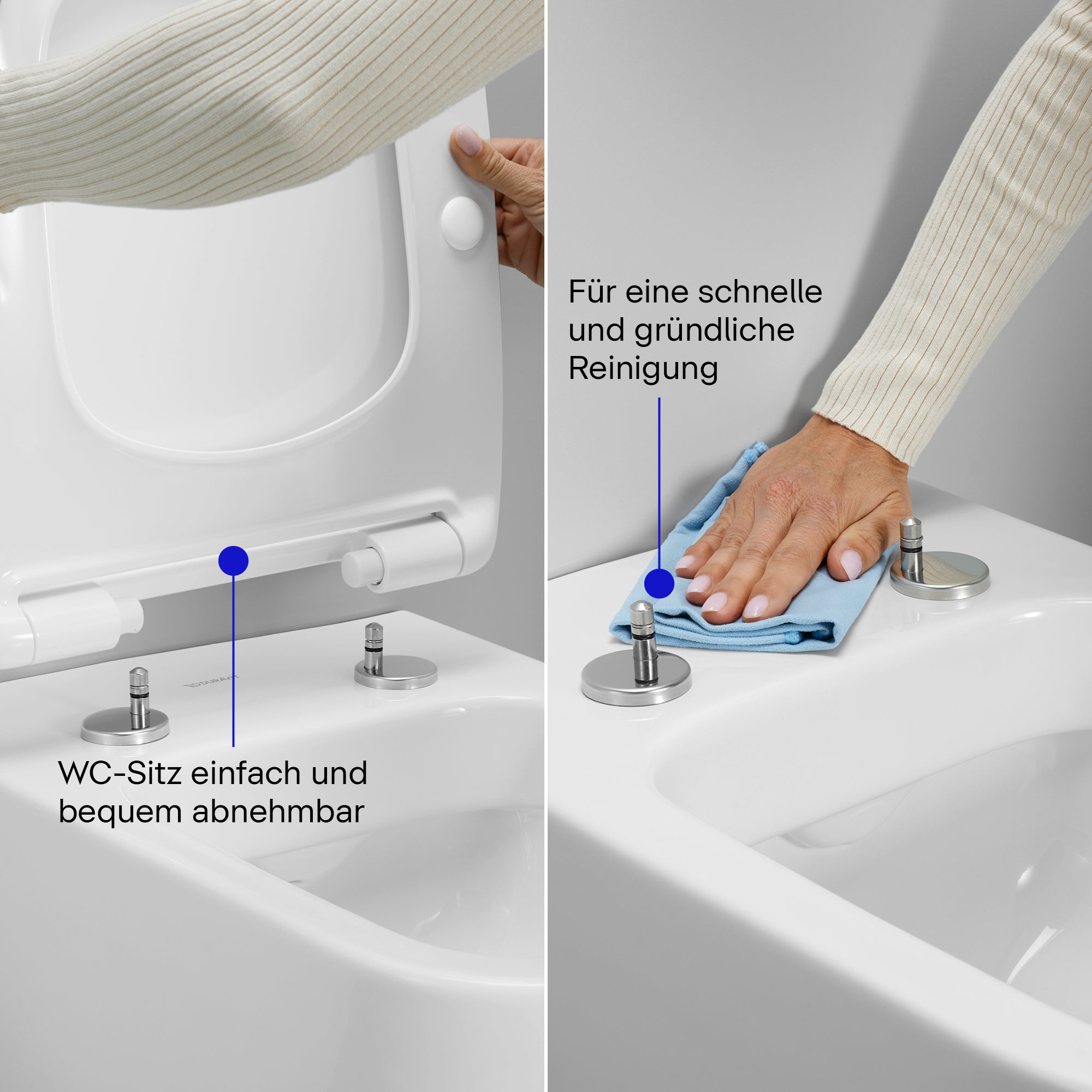 Duravit Univavo univerzální WC sedátko s pomalým sklápěním, hranaté