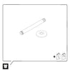 Duravit univerzální sprchové rameno 200 mm, stropní montáž - možnost volby barvy