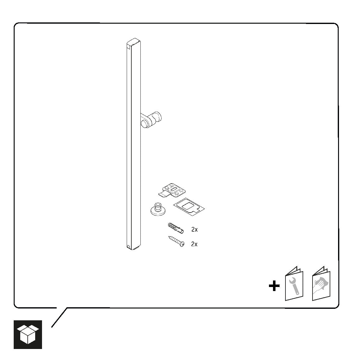 Duravit univerzální sprchová tyč
