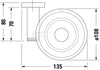 Duravit D-Code mýdelník Ø10 cm pro 1 mýdlo