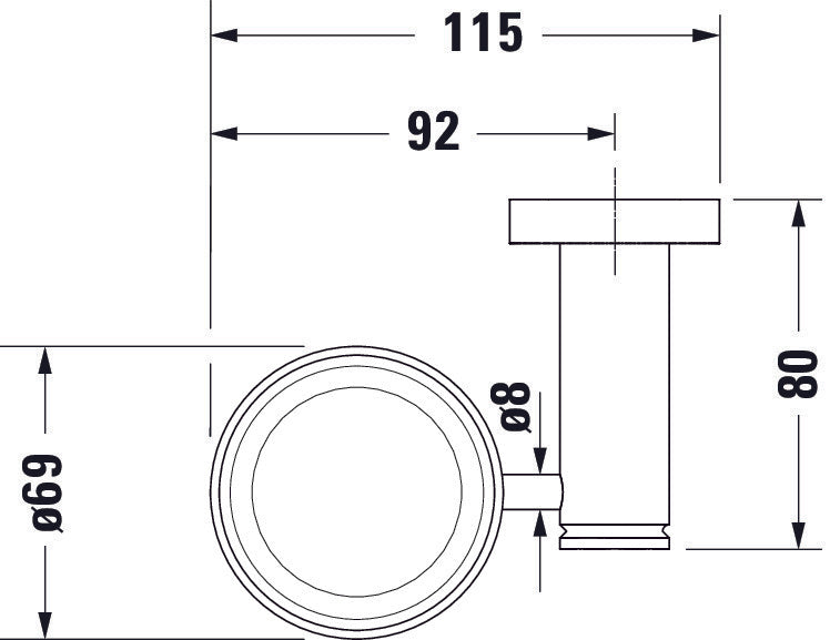 Duravit D-Code kelímek na zubní kartáčky 