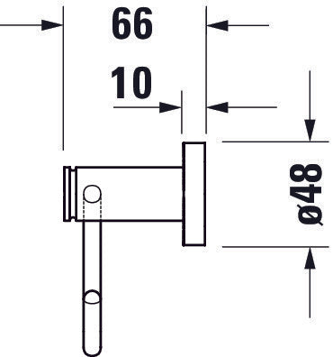 Duravit D-Code držák na toaletní papír pro 1 roli 