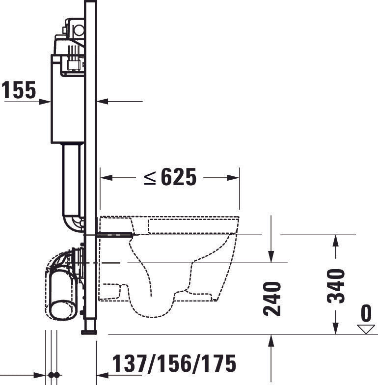 WC prvek DuraSystem, Basic
