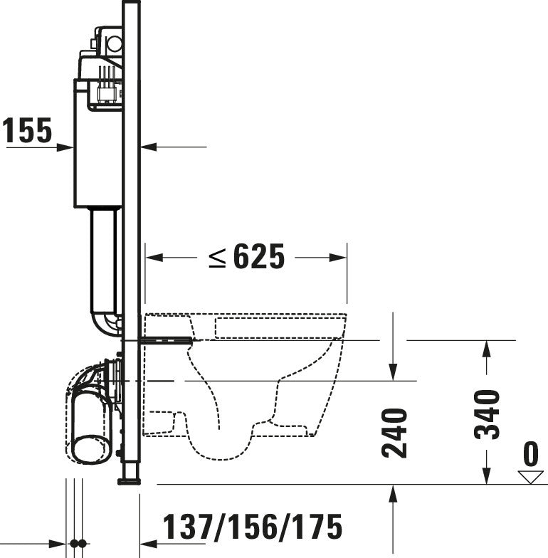 WC prvek DuraSystem, Basic