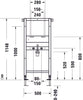 Umyvadlová deska DuraSystem, standardní, 500x170x1148mm