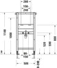 Umyvadlová deska DuraSystem, standardní, 500x170x1148mm