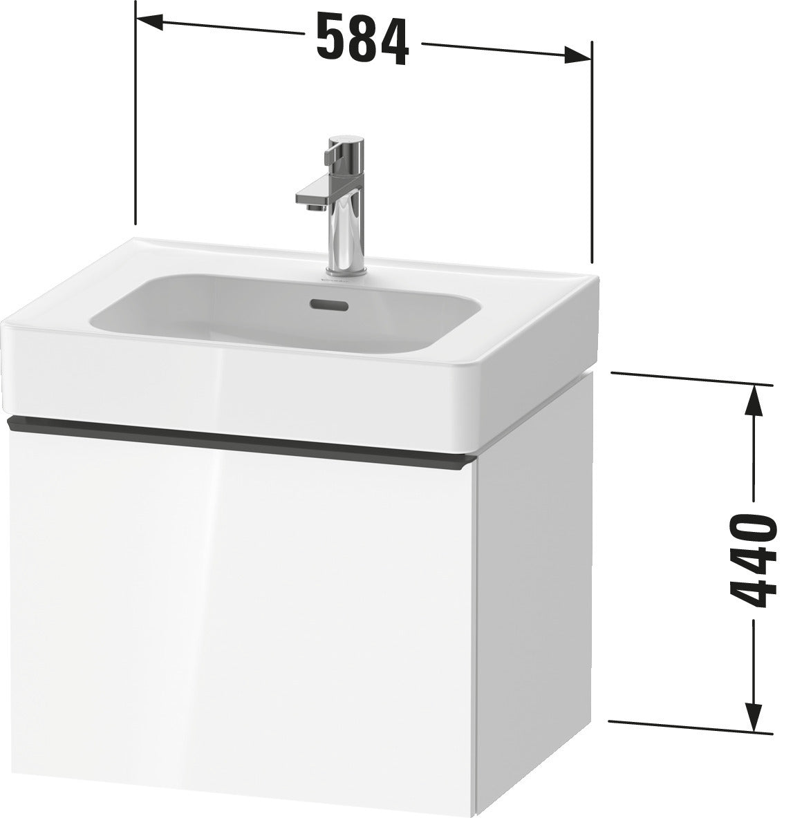 Sada koupelnového nábytku Duravit Soleil - 60 cm