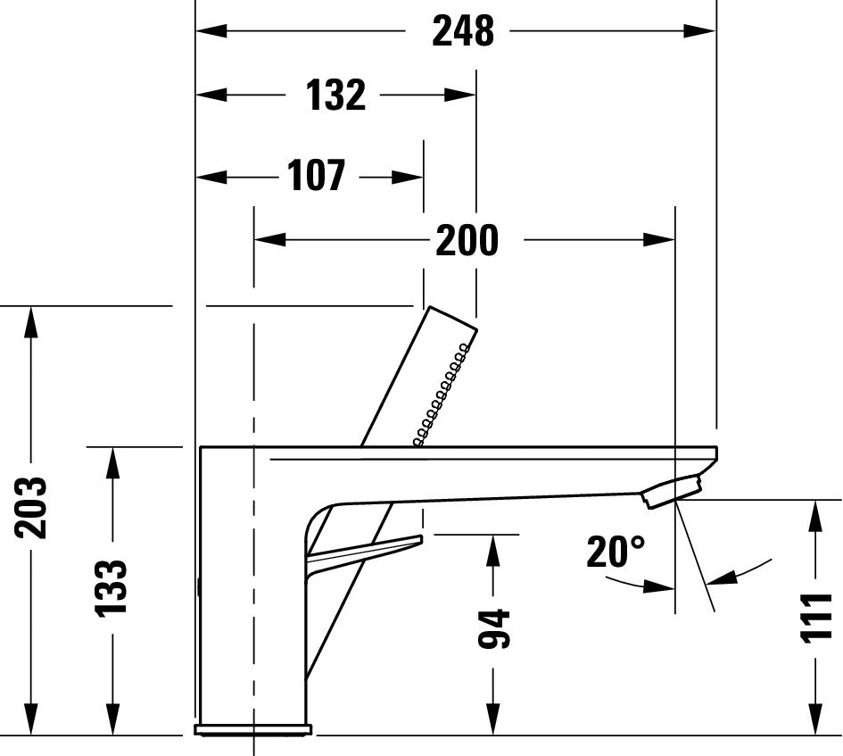 Duravit Wave 3otvorová vanová baterie 